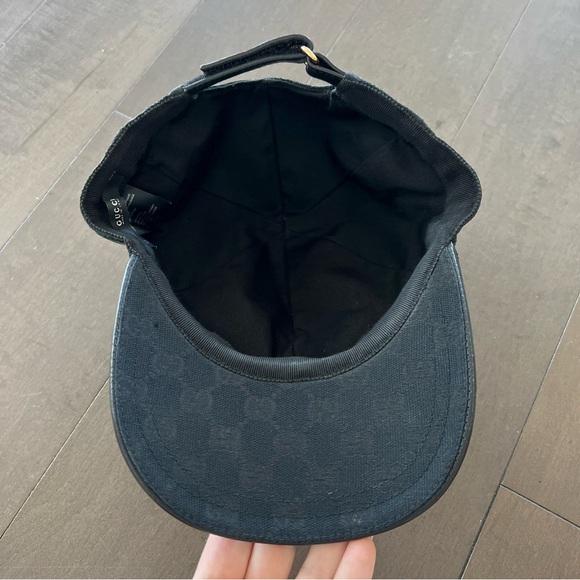 Gucci men’s baseball cap hat GG logo monogram web ball hat size medium m - Picture 5 of 7